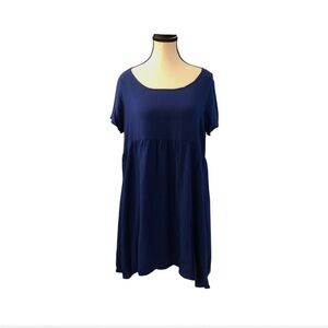 American Apparel Blue Babydoll Dress